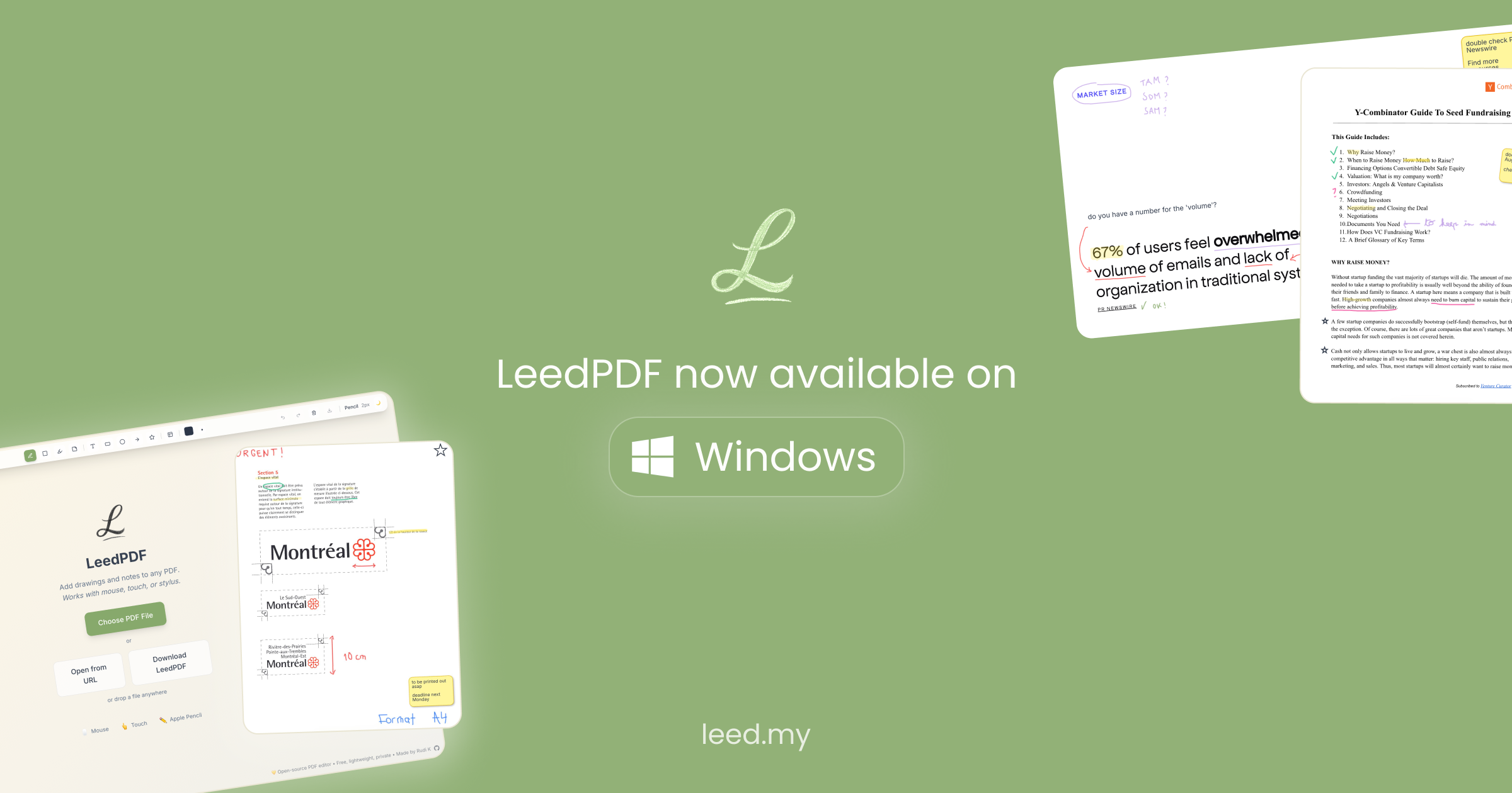 LeedPDF now available on Windows and Mac.